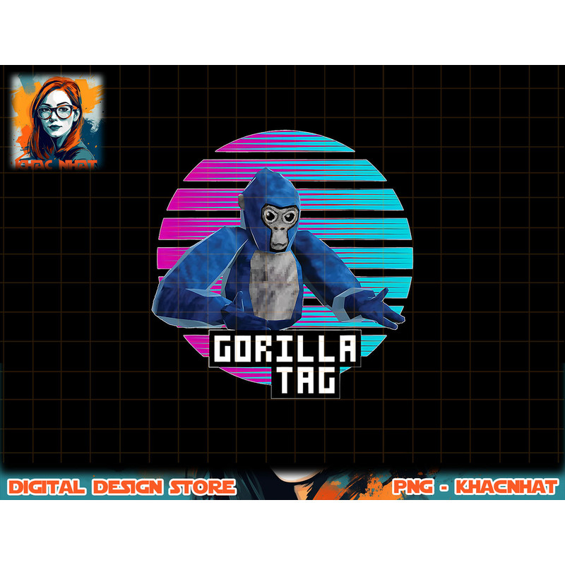 Retro gorilla tag shirt, gorilla tag merch monke boys gifts png, sublimation copy.jpg