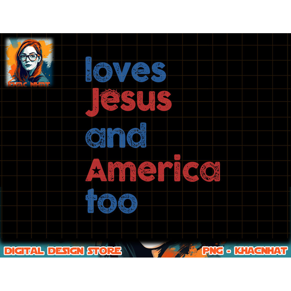 Retro Loves Jesus and America Too 4th Of July Gifts png, sublimation png, sublimation copy.jpg