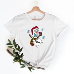 Olaf Christmas Shirt, Cute Olaf Snowman Shirt, Disney Frozen