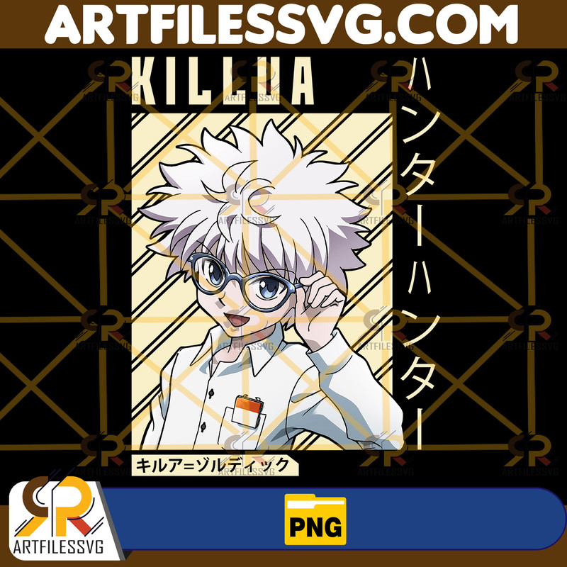 Killua Zoldyck Png, Anime Png, Japanese Png, Anime Silhouette Png, Anime Character, Anime Vector Files, Digital Download (1).jpg