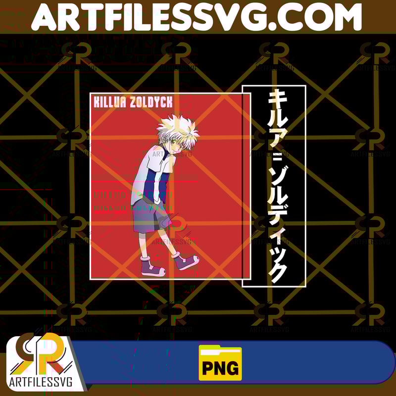 Killua Zoldyck Png, Anime Png, Japanese Png, Anime Silhouette Png, Anime Character, Anime Vector Files, Digital Download (11).jpg
