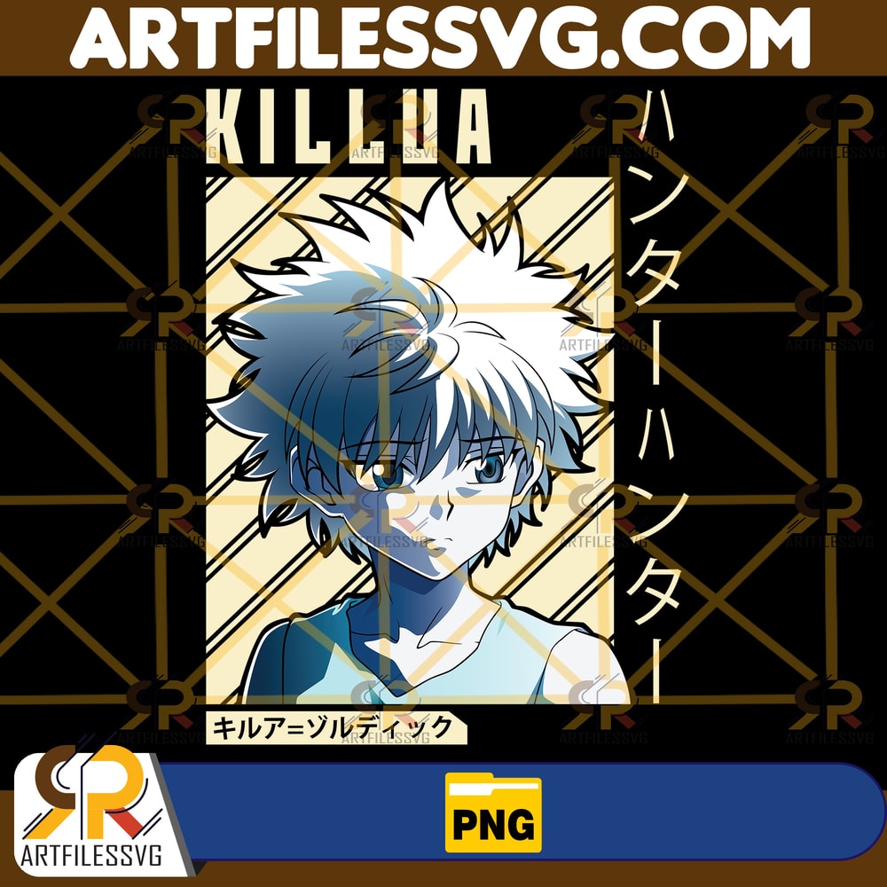 Killua Zoldyck Png, Anime Png, Japanese Png, Anime Silhouette Png, Anime Character, Anime Vector Files, Digital Download (2).jpg