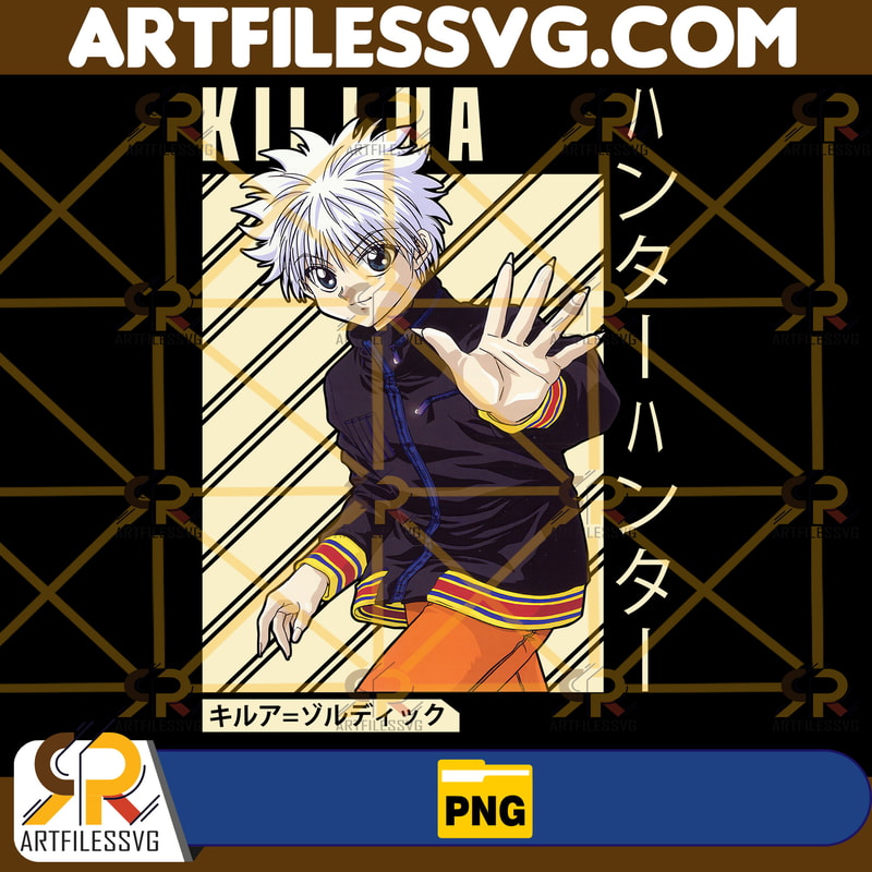 Killua Zoldyck Png, Anime Png, Japanese Png, Anime Silhouette Png, Anime Character, Anime Vector Files, Digital Download (3).jpg