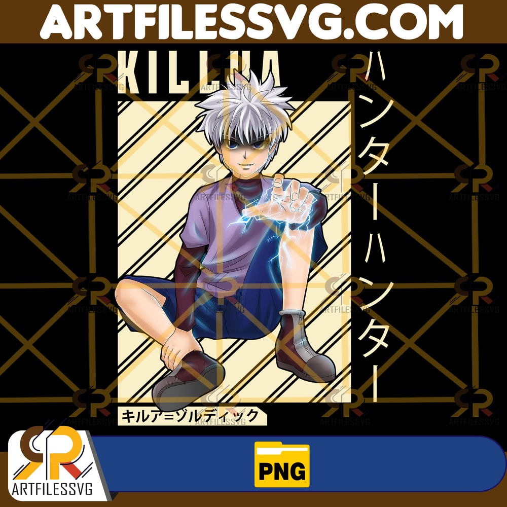 Killua Zoldyck Png, Anime Png, Japanese Png, Anime Silhouette Png, Anime Character, Anime Vector Files, Digital Download (4).jpg