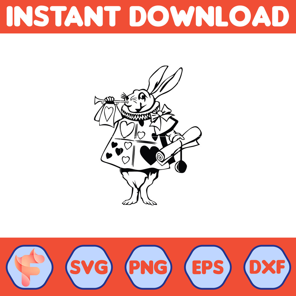 Alice in Wonderland SVG, Alice SVG, Princess svg, Alice in Wonderland Clipart, Alice in Wonderland cut file, Instant Download (11).jpg