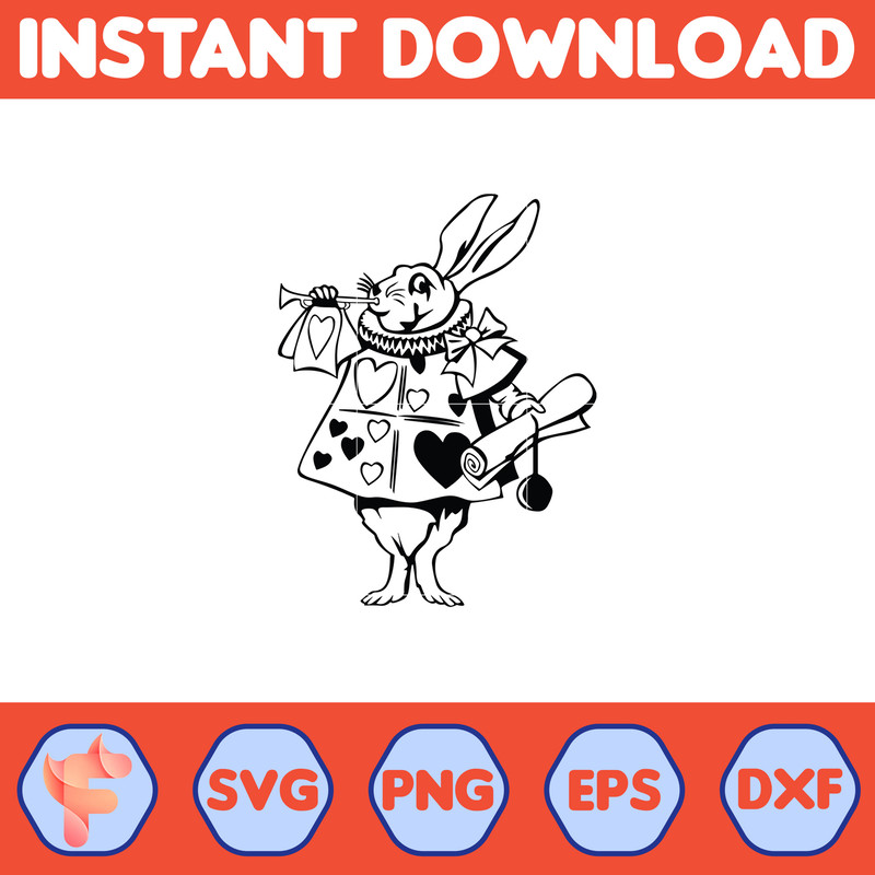 Alice in Wonderland SVG, Alice SVG, Princess svg, Alice in Wonderland Clipart, Alice in Wonderland cut file, Instant Download (11).jpg