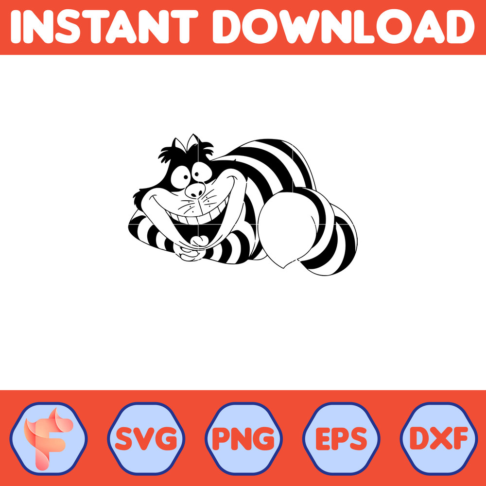 Alice in Wonderland SVG, Alice SVG, Princess svg, Alice in Wonderland Clipart, Alice in Wonderland cut file, Instant Download (14).jpg