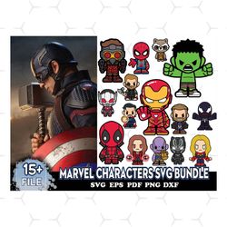 15 files marvel characters svg bundle, bundle iron man