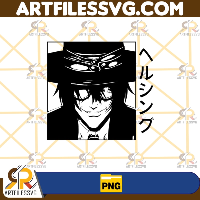 Alucard Png, Anime Png, Japanese Png, Anime Silhouette Png, Anime Character, Anime Vector Files, Digital Download.jpg