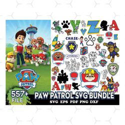 557 paw patrol svg bundle, paw patrol character, paw patrol images