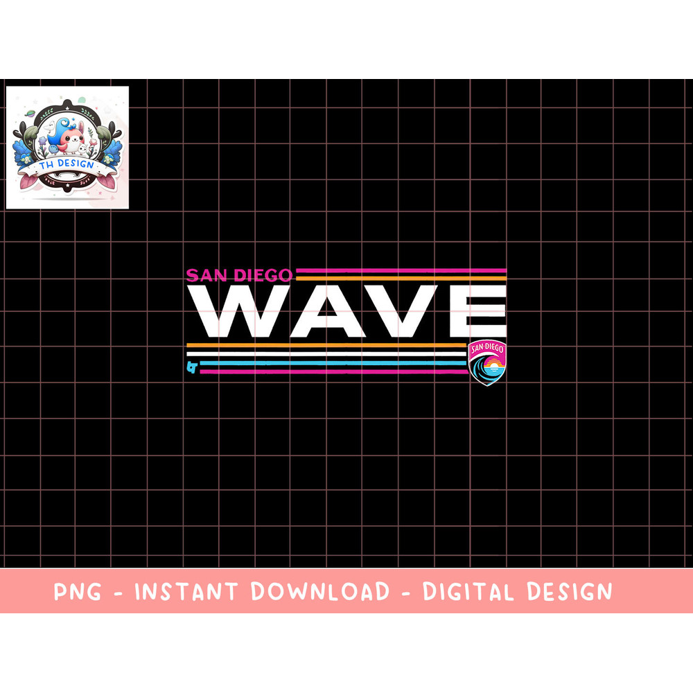 San Diego Wave FC Stripes - NWSL Soccer png, sublimation copy.jpg
