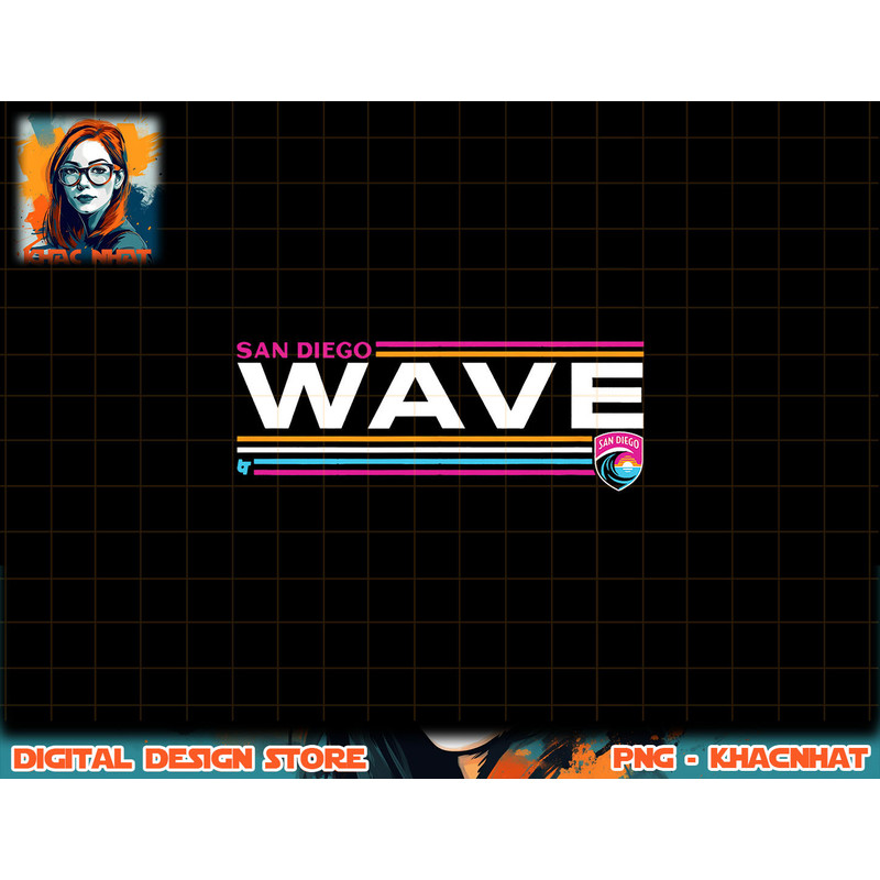 San Diego Wave FC Stripes - NWSL Soccer png, sublimation copy.jpg