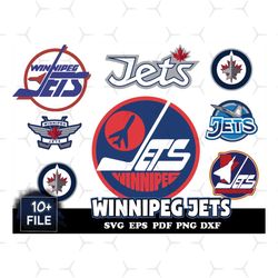 10 file winnipeg jets svg bundle