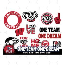 10 file one team one dream svg bundle
