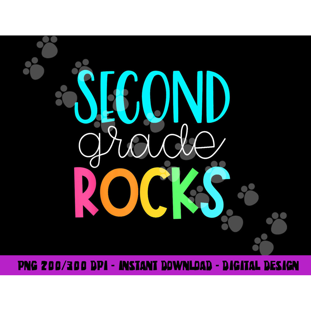 2nd grade teacher, second grade rocks  png, sublimation copy.jpg