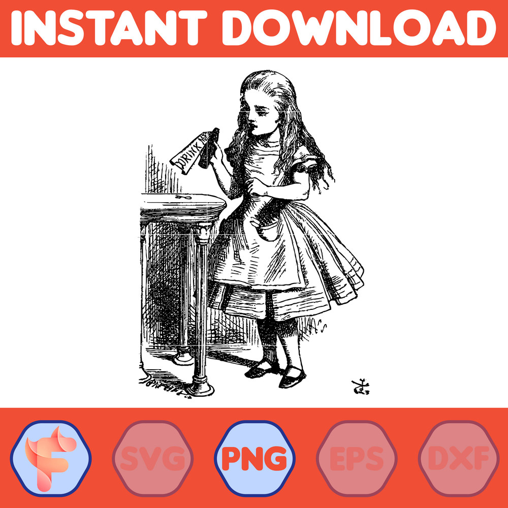 Alice in wonderland Png Cricut Png, Clipart, Png for Shirts, Png files Digital Download (7).jpg