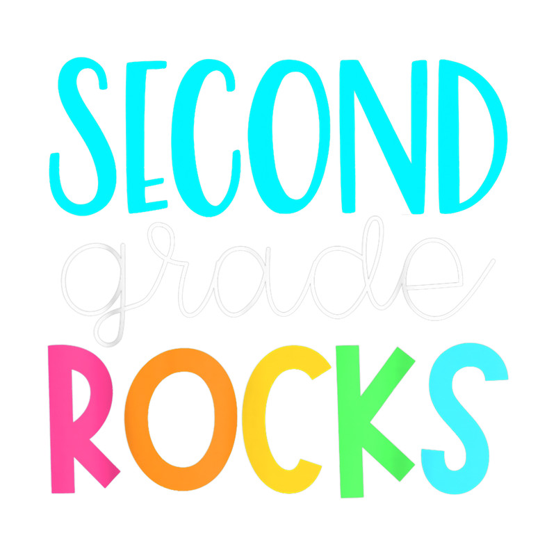 2nd grade teacher, second grade rocks png, sublimation.png