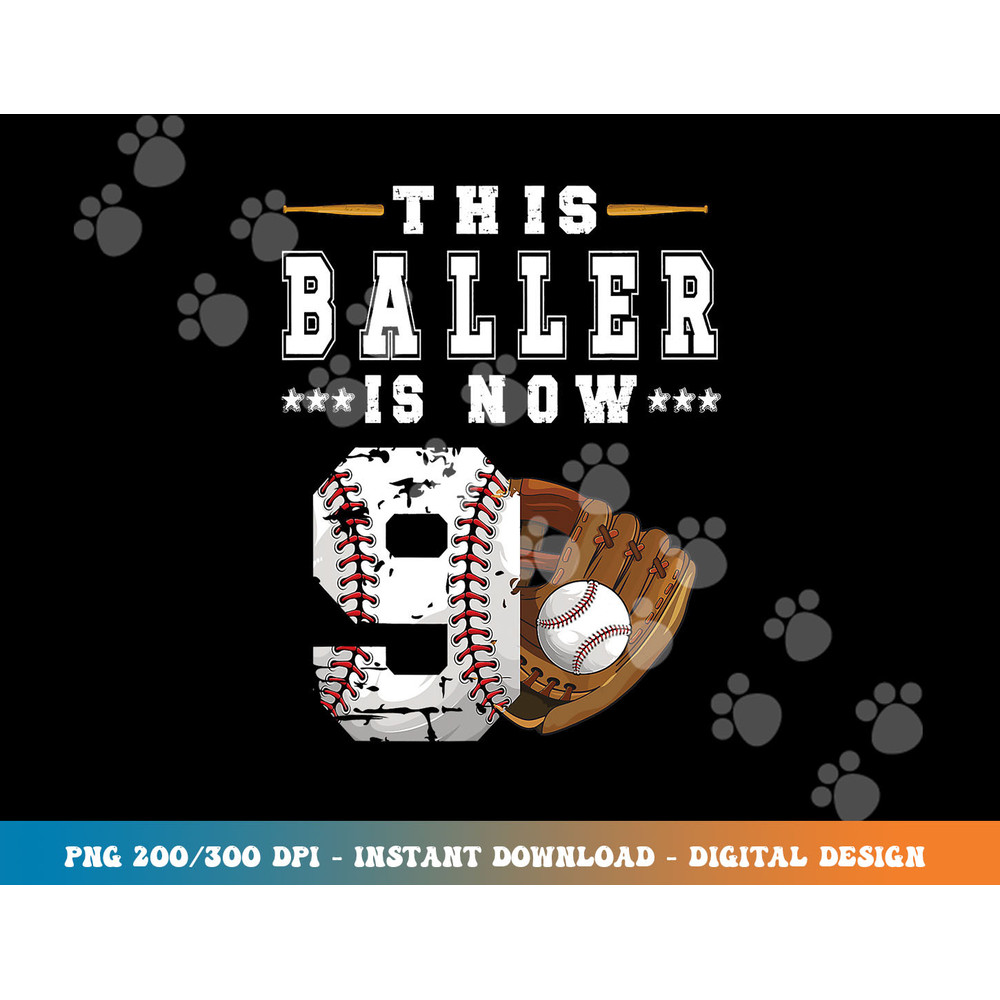 9th Birthday Baseball Boy Nine Year Old Baseball Player png, sublimation copy.jpg