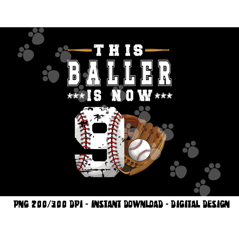 9th Birthday Baseball Boy Nine Year Old Baseball Player png, sublimation copy.jpg