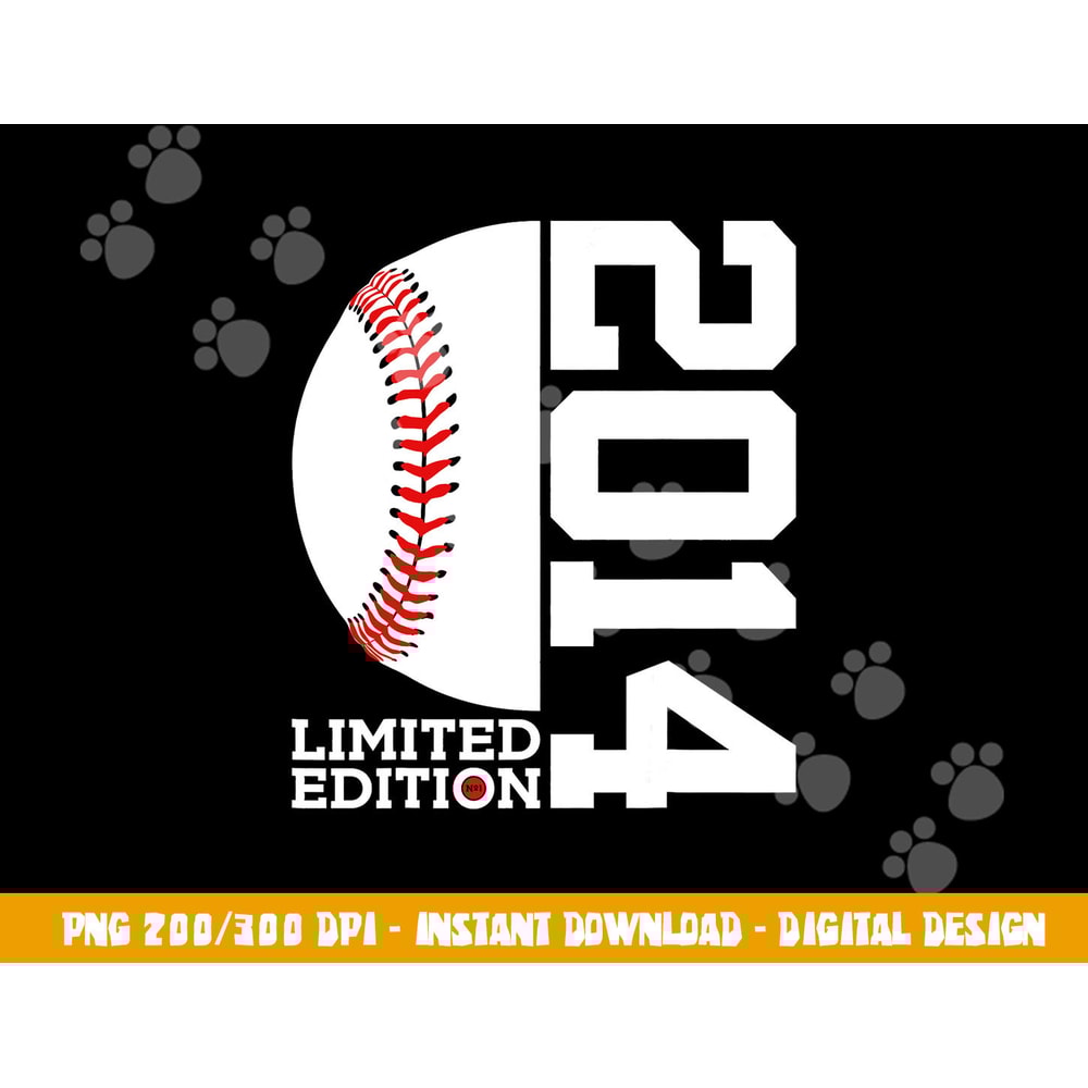 9th Birthday Baseball Limited Edition 2014 png, sublimation copy.jpg