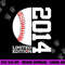 9th Birthday Baseball Limited Edition 2014 png, sublimation copy.jpg