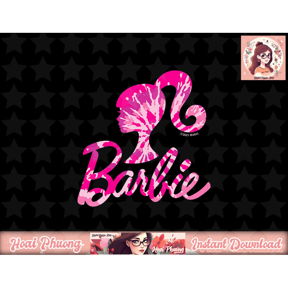 Tie Dye Barbie Silhouette and Logo png, sublimation copy.jpg