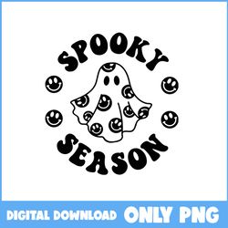 cute ghost png, smiley face png, spooky season png, ghost png, retro halloween png, halloween png, cartoon png, png file