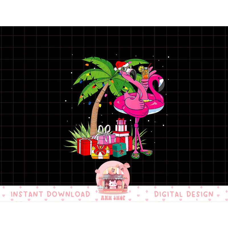 Tropical Pink Flamingo Christmas In July Summer Palm Tree png, sublimation copy.jpg