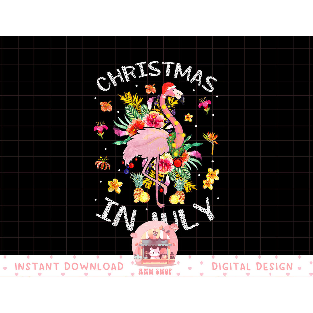 Tropical Pink Flamingo Hawaii Summer Cute Christmas In July Tank Top copy.jpg