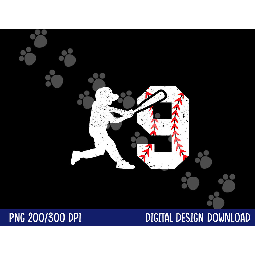 9th Birthday Baseball Big Number Nine 9 Year Old Boy Girl png, sublimation copy.jpg