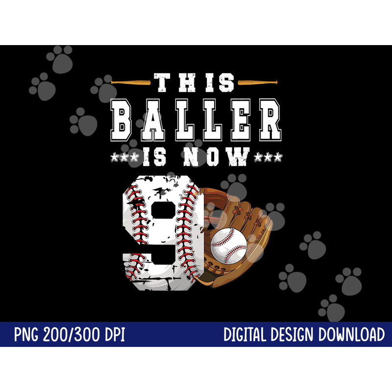 9th Birthday Baseball Boy Nine Year Old Baseball Player png, sublimation copy.jpg