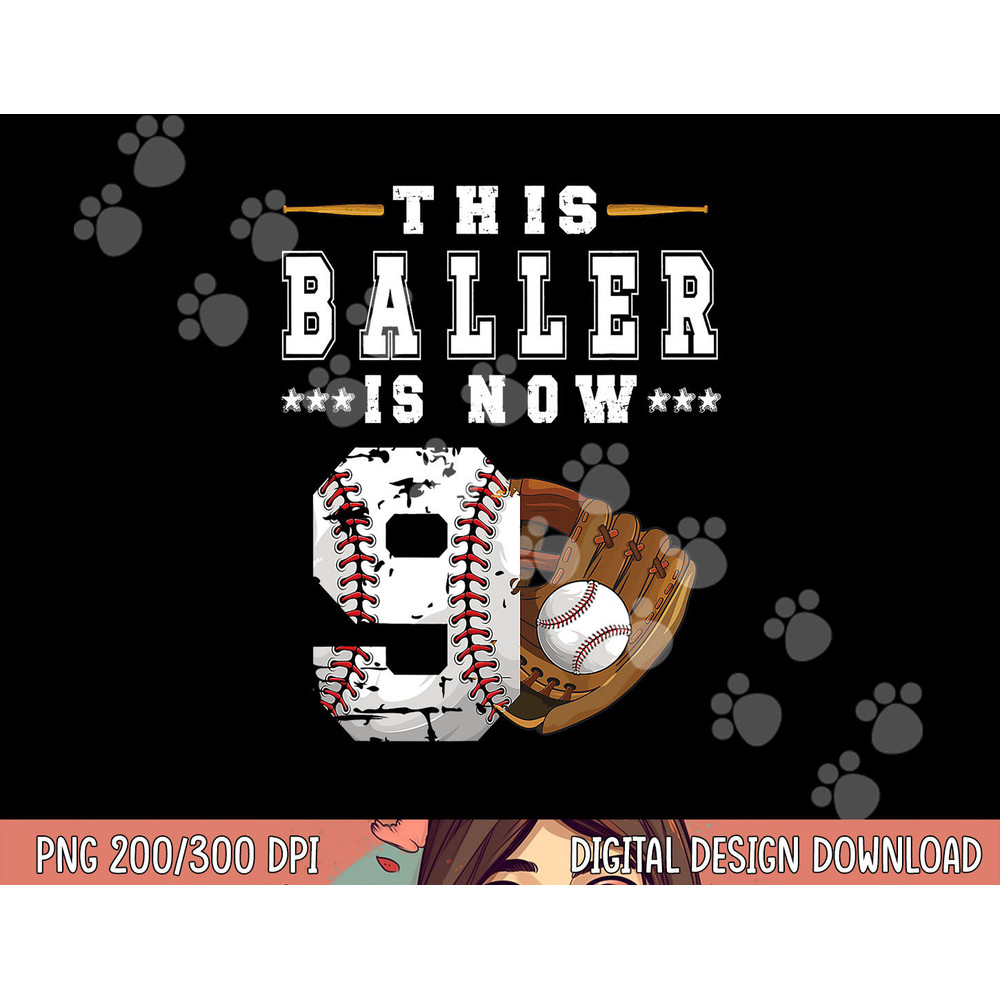 9th Birthday Baseball Boy Nine Year Old Baseball Player png, sublimation copy.jpg