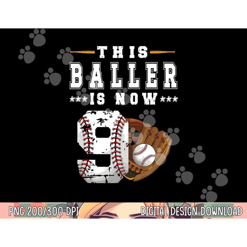 9th Birthday Baseball Boy Nine Year Old Baseball Player png, sublimation copy.jpg