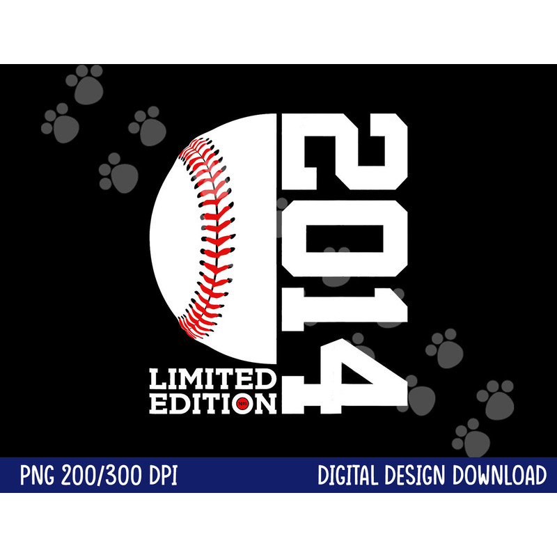 9th Birthday Baseball Limited Edition 2014 png, sublimation copy.jpg