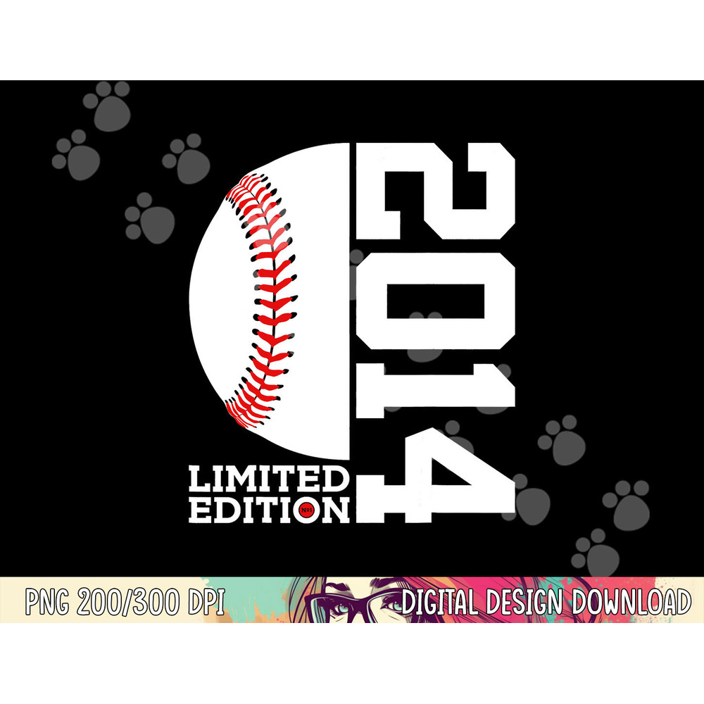 9th Birthday Baseball Limited Edition 2014 png, sublimation copy.jpg