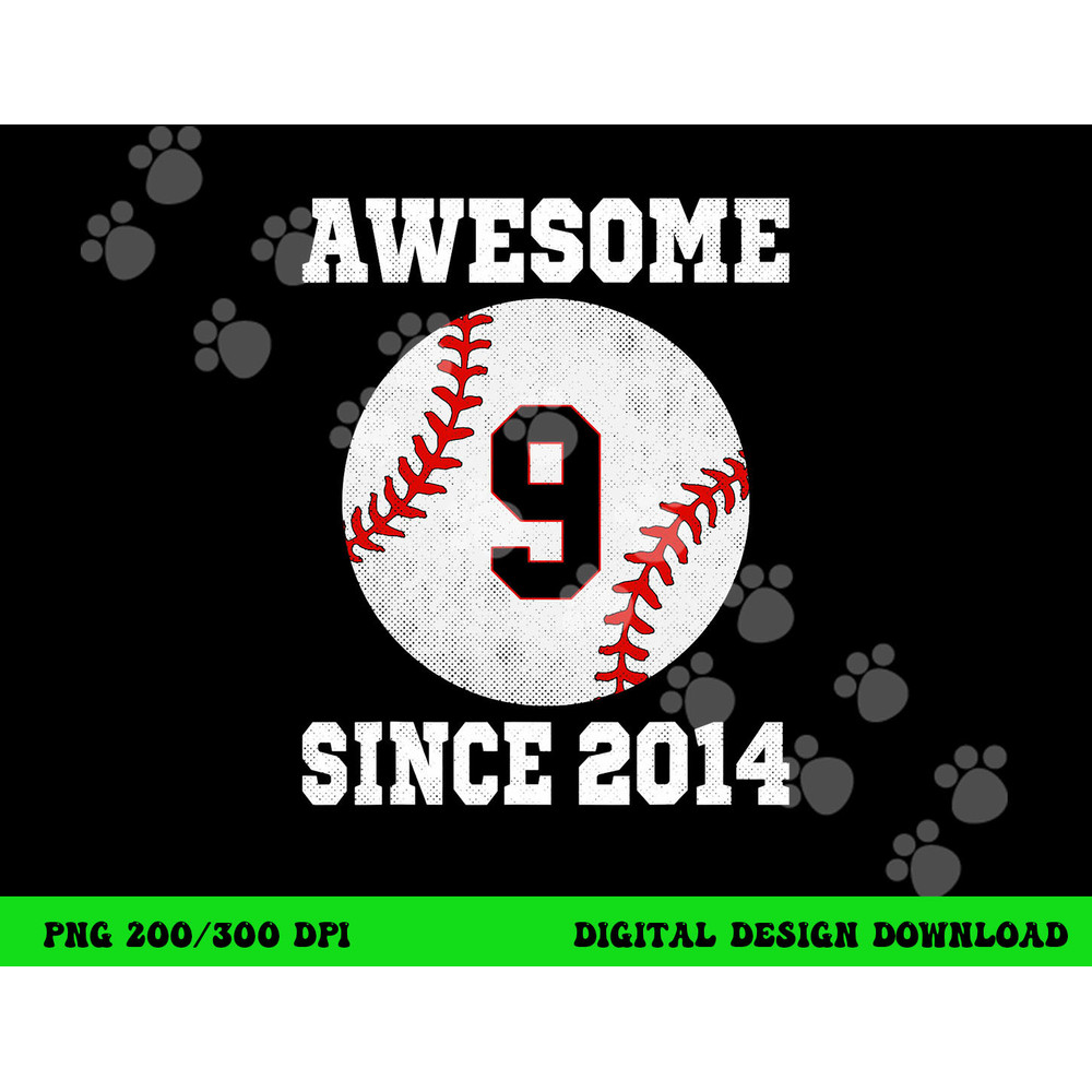 9th Birthday Baseball Player 9 Years Old Vintage Sports png, sublimation copy.jpg