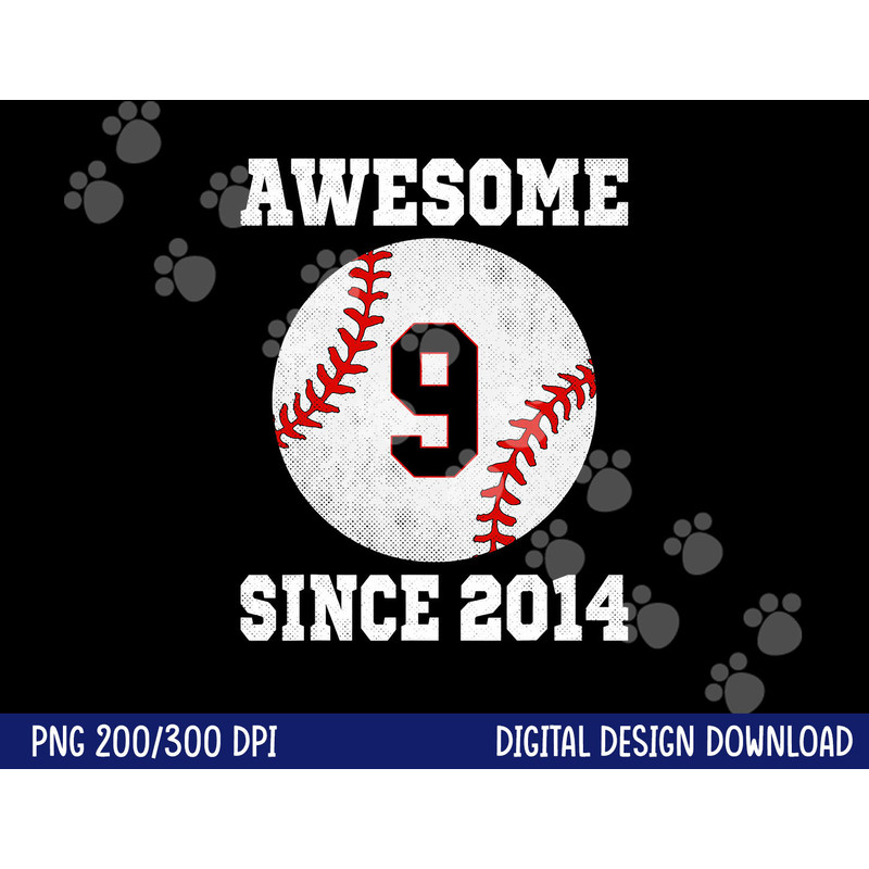9th Birthday Baseball Player 9 Years Old Vintage Sports png, sublimation copy.jpg