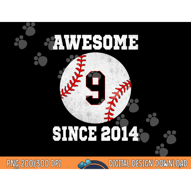 9th Birthday Baseball Player 9 Years Old Vintage Sports png, sublimation copy.jpg