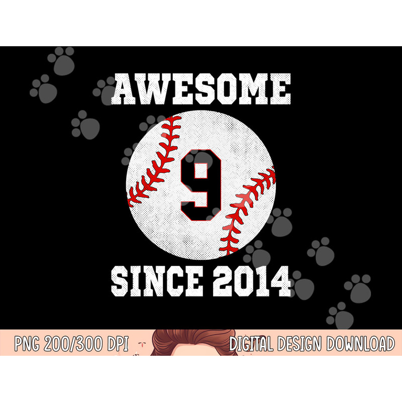 9th Birthday Baseball Player 9 Years Old Vintage Sports png, sublimation copy.jpg