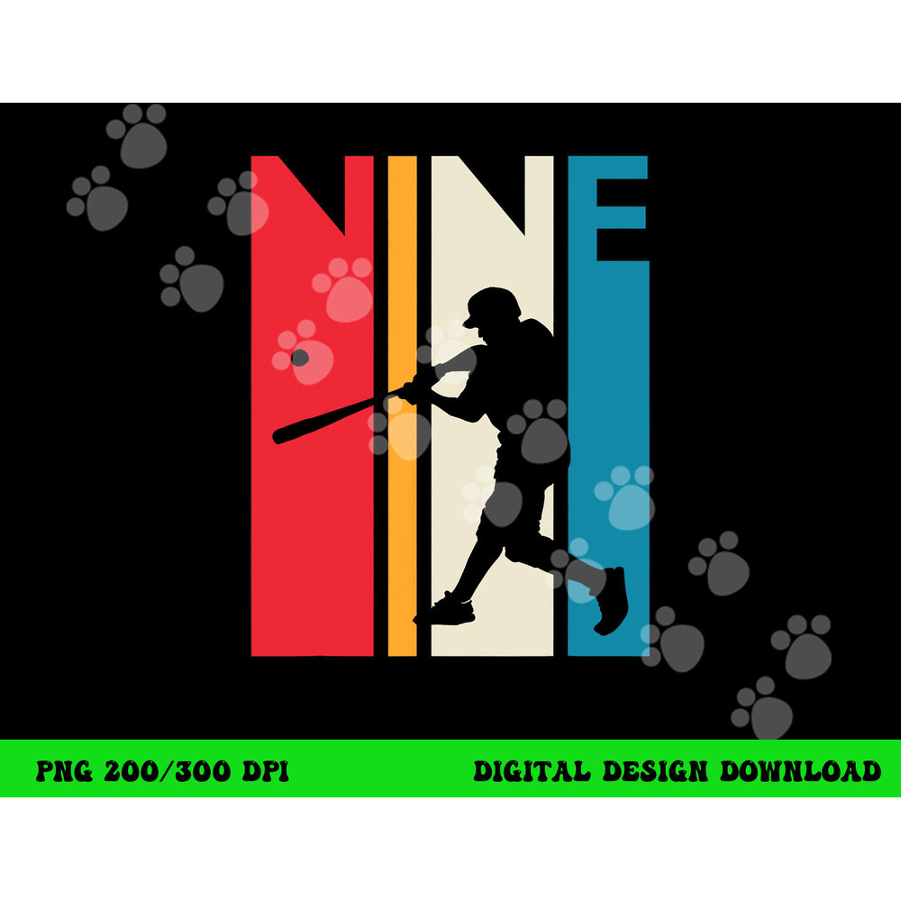 9th Birthday Gift Nine Vintage Baseball Birthday 9 Year Old png, sublimation copy.jpg