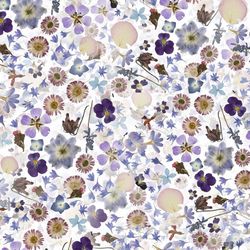 pressed flowers 27 seamless tileable repeating pattern
