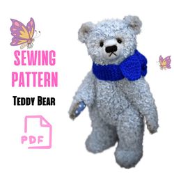 Classic Vintage Teddy Bear Pattern |For Sewing Teddy Bear |Sewing Pattern |PDF Pattern Plush Teddy Bear| Teddy Bear Soft