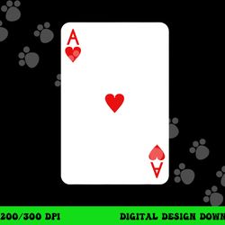 ace of hearts playing cards halloween costume deck of cards  png,sublimation copy