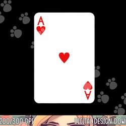 ace of hearts playing cards halloween costume deck of cards  png,sublimation copy