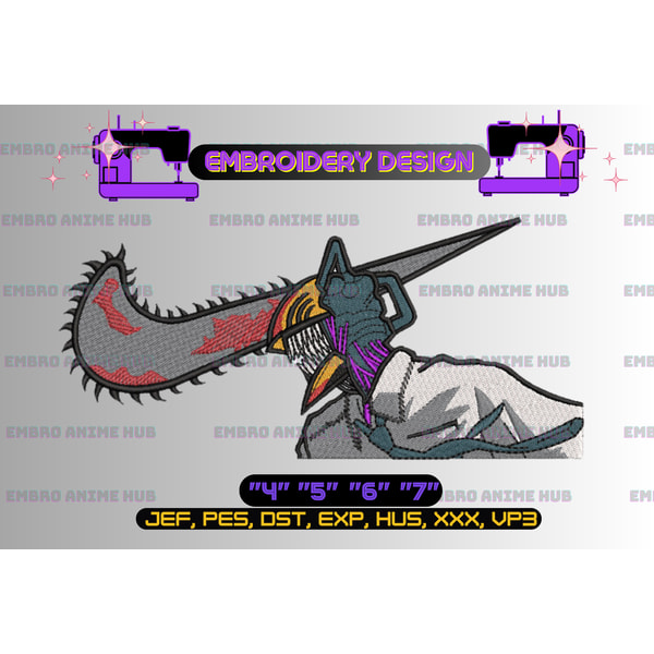 Anime file, Anime Machine Design, Anime Embroidery Design, E Inspire