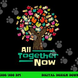 all together now summer reading program 2023 hand books tree  png, sublimation copy