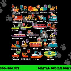alphabet learning transportation animal letter abcs teacher  png, sublimation copy