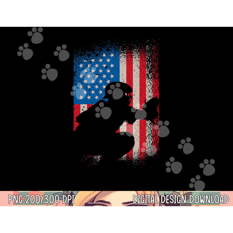 American flag baseball catcher design - USA flag baseball png, sublimation copy.jpg
