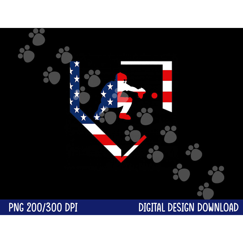 American Flag Graphic Baseball Catcher Gear Baseballin Gift png, sublimation copy.jpg