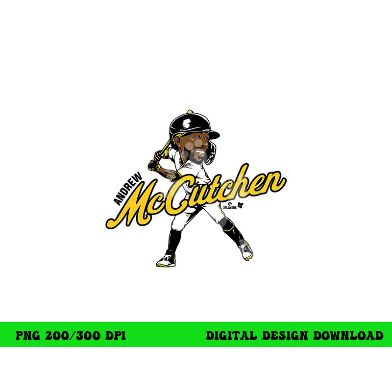 Andrew McCutchen - Caricature - Pittsburgh Baseball png, sublimation copy.jpg
